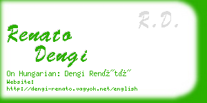 renato dengi business card